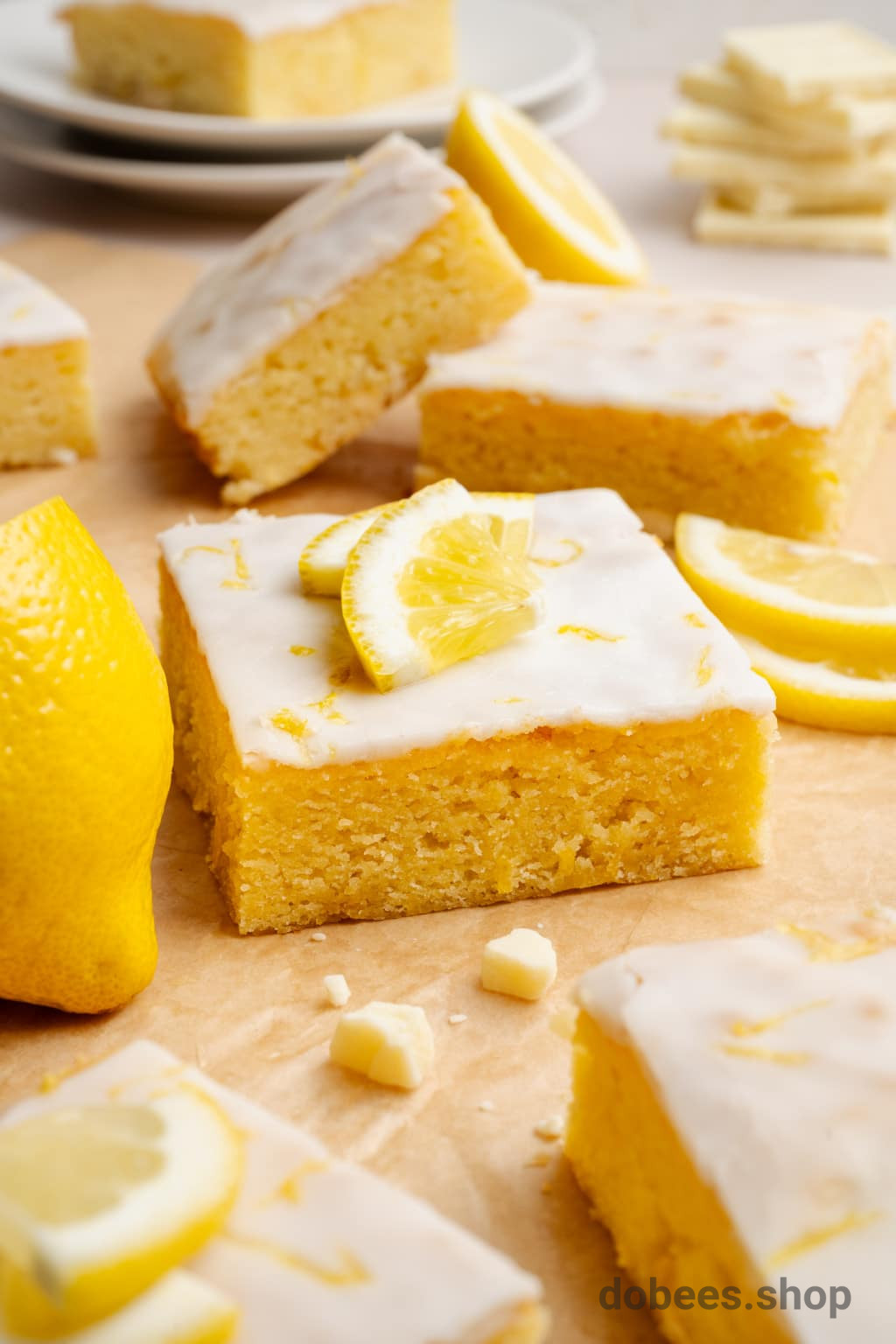 Lemon and Oat Brownies